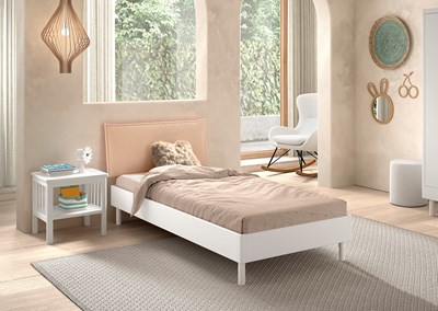 Chambres complètes-Combinaison de chambre d'enfant Forrest Beech 4-hêtre laqué blanc-Vipack-maill-1
