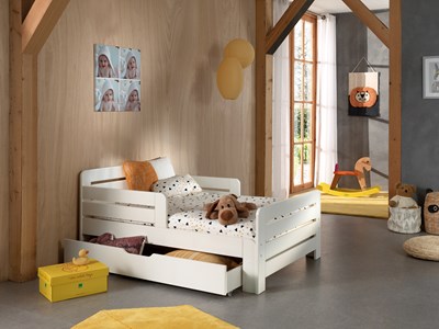 Chambres complètes-Lit evolutif avec tiroir-Vipack-mailleux-1