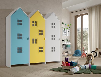 Chambres complètes-Combinaison de chambre d'enfant Casami 5-Vipack-mailleux-1