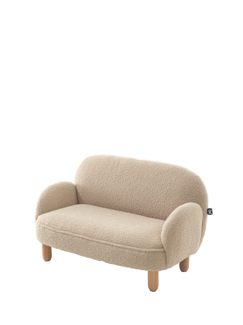 Chaise à bascule-ROCKY SOFA DOUBLE MINI BOUCLÉ DAVIS BEIGE-Vipack-mailleux-0