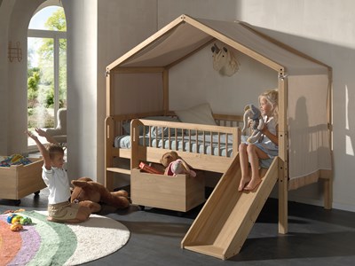 Chambres complètes-Combinaison de chambre d'enfant Forrest Oak chêne-Vipack-mailleux-7