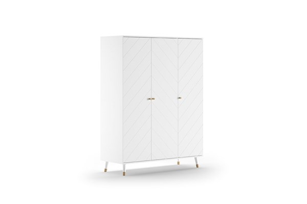 Garde-robe-BILLY ARMOIRE 3 PORTES SATIN WHITE-Vipack-mailleux-0
