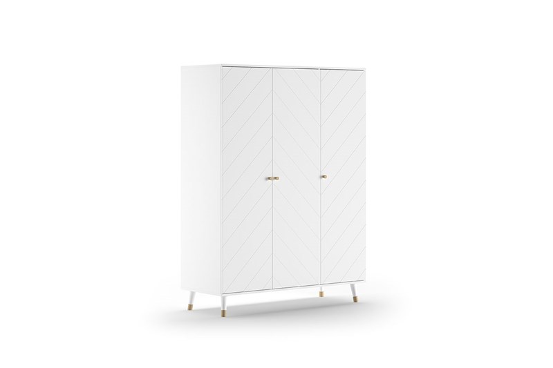 Garde-robe-BILLY ARMOIRE 3 PORTES SATIN WHITE-Vipack-mailleux-0
