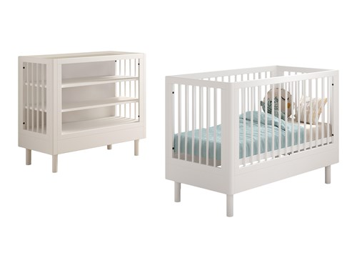 Chambres complètes-Combinaison de chambre d'enfant Forrest Beech 4-hêtre laqué blanc-Vipack-maill-0