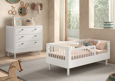 Chambres complètes-Combinaison de chambre d'enfant Forrest Beech 2-hêtre laqué blanc-Vipack-maill-1