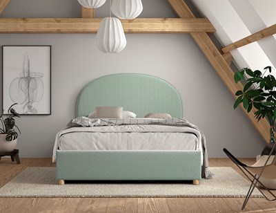Lit enfant-MOON STORAGE LIT 140 x 200 cm BOUCLÉ VERT-Vipack-mailleux-1
