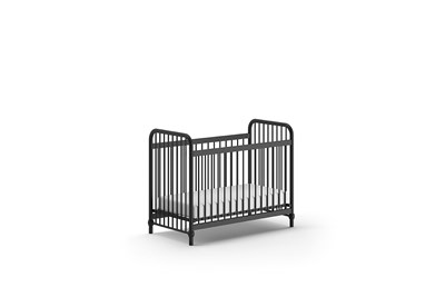 Lit bébé-BRONXX LIT BÉBÉ 60 x 120 cm NOIR-Vipack-mailleux-3