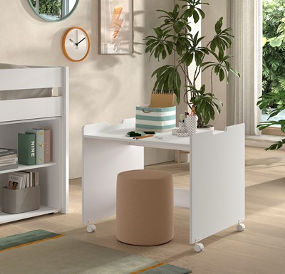 Bureau-PRIMO BUREAU POUR LIT MI-HAUTEUR BLANC-Vipack-mailleux-1