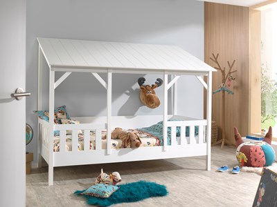 Chambres complètes-Combinaison de chambre d'enfant Housebed 4-Vipack-mailleux-1
