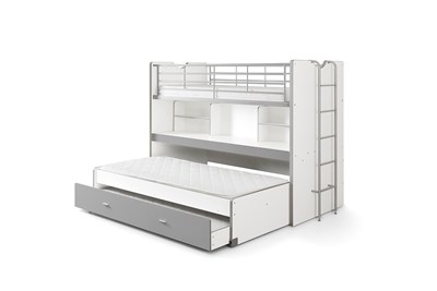 Lit superposé-BONNY LIT SUPERPOSÉ (80) 90 x 200 cm ARGENT-Vipack-mailleux-4