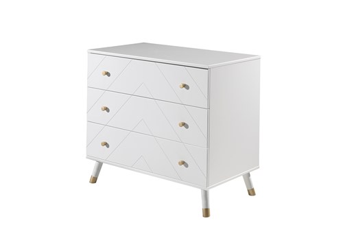 Commode-BILLY COMMODE 3 TIROIRS SATIN WHITE-Vipack-mailleux-0