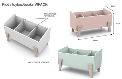Chambres complètes-Combinaison de chambre d'enfant Kiddy 4-blanc-Vipack-mailleux-9