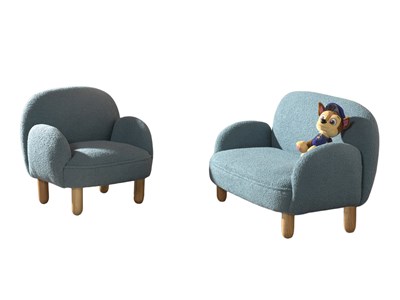 Chaise à bascule-Combinaison de chambre d'enfant Rocky bleu-Vipack-mailleux-3