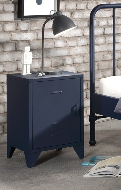 Chambres complètes-Combinaison de chambre d'enfant Bronxx bleu-Vipack-mailleux-7