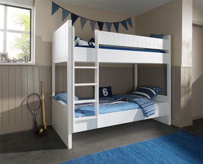 Lit superposé-ROBIN LIT SUPERPOSÉ 90 x 200 cm BLANC-Vipack-mailleux-1