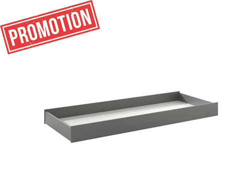 Lit tiroir-LONDON LIT GIGOGNE 90 x 190 cm ANTHRACITE-Vipack-mailleux-0