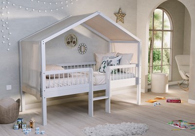 Chambres complètes-Combinaison de chambre d'enfant Forrest Beech hêtre laqué blanc-Vipack-mailleu-1