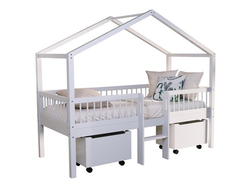 Chambres complètes-Combinaison de chambre d'enfant Forrest Beech hêtre laqué blanc-Vipack-mailleu-0