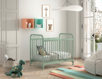 Lit bébé-BRONXX LIT BÉBÉ 60 x 120 cm OLIVE GREEN-Vipack-mailleux-1