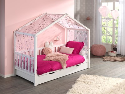 Chambres complètes-Combinaison de chambre d'enfant Dallas blanc-Vipack-mailleux-1