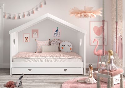 Chambres complètes-Combinaison de chambre d'enfant Amori 0-blanc-Vipack-mailleux-1