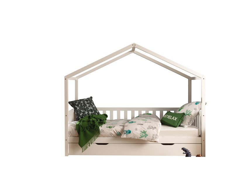 Chambres complètes-Combinaison de chambre d'enfant Dallas blanc-Vipack-mailleux-0