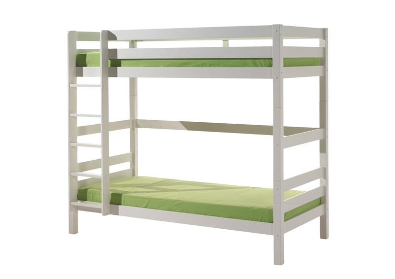Lit superposé-PINO LIT SUPERPOSÉ (H 180cm) 90 x 200 cm BLANC-Vipack-mailleux-0