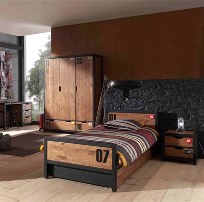 Chambres complètes-Combinaison de chambre d'enfant Alex 5-Vipack-mailleux-1