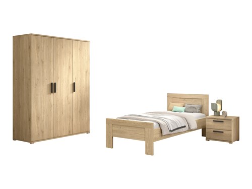 Chambres complètes-Combinaison de chambre d'enfant Sam 3-Vipack-mailleux-0