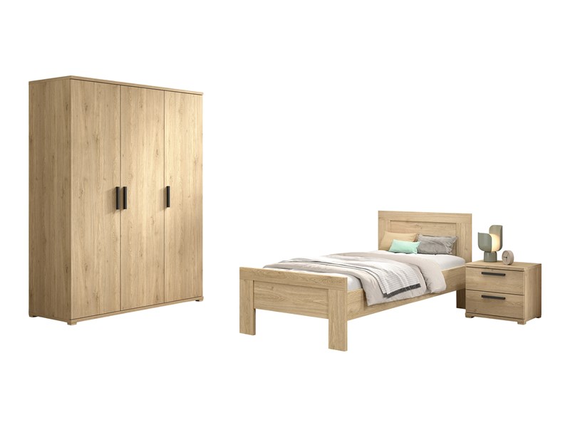 Chambres complètes-Combinaison de chambre d'enfant Sam 3-Vipack-mailleux-0