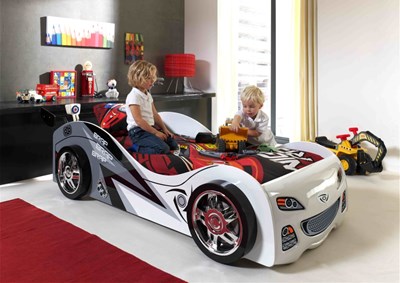 Lit enfant-CARBEDS BRAP BRAP LIT 90 x 200 cm BLANC-Vipack-mailleux-3