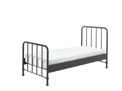 Chambres complètes-Combinaison de chambre d'enfant Bronxx noir-Vipack-mailleux-5