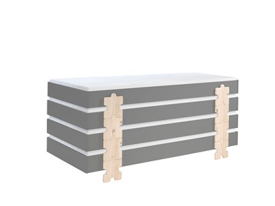 Chambres complètes-Combinaison de chambre d'enfant Modulo 4-Vipack-mailleux-2