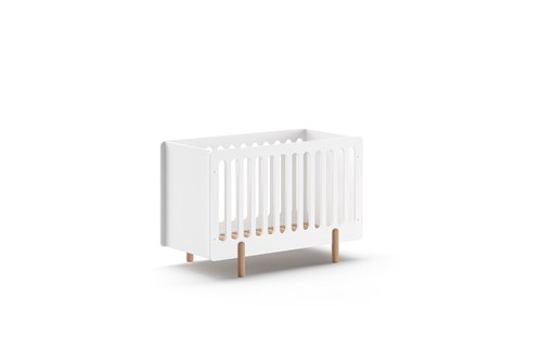 Lit bébé-SMILE LIT BÉBÉ 60 x 120 cm BLANC-Vipack-mailleux-0
