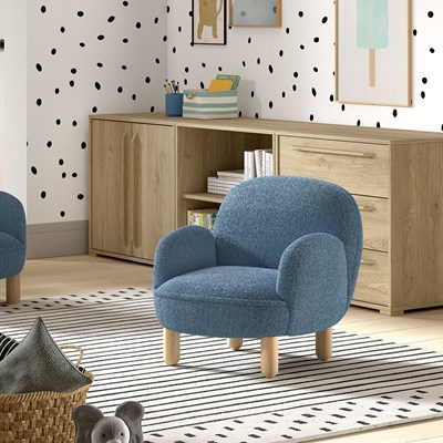 Chaise à bascule-ROCKY SOFA SIMPLE MINI BOUCLÉ DAVIS BLEU-Vipack-mailleux-1