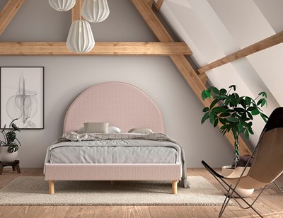 Lit enfant-MOON LIT 140 x 200 cm BOUCLÉ ROSE-Vipack-mailleux-4