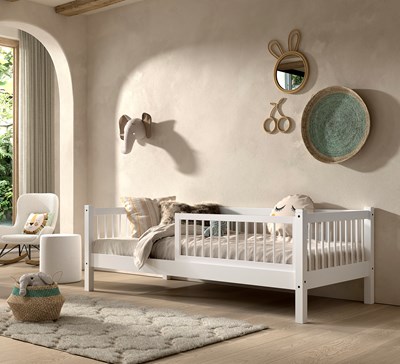 Chambres complètes-Combinaison de chambre d'enfant Forrest Beech hêtre laqué blanc-Vipack-mailleu-1