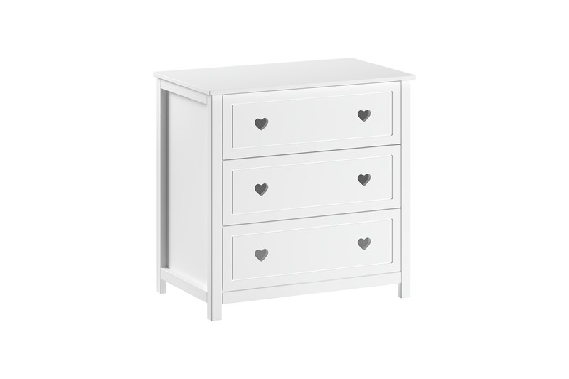 Commode-AMORI COMMODE 3 TIROIRS BLANC-Vipack-mailleux-0