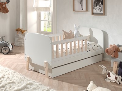 Chambres complètes-Combinaison de chambre d'enfant Kiddy blanc-Vipack-mailleux-1
