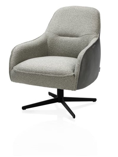 Fauteuils pivotants-Oviedo, fauteuil dossier bas-Xooon-mailleux-1