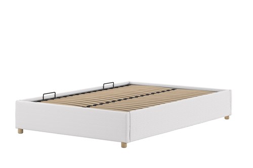 Lit enfant-MOON STORAGE CADRE DE LIT 140 x 200 cm BOUCLÉ BLANC-Vipack-mailleux-0