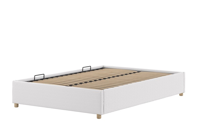 Lit enfant-MOON STORAGE CADRE DE LIT 140 x 200 cm BOUCLÉ BLANC-Vipack-mailleux-0