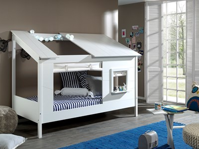 Chambres complètes-Combinaison de chambre d'enfant Housebed 4-Vipack-mailleux-1