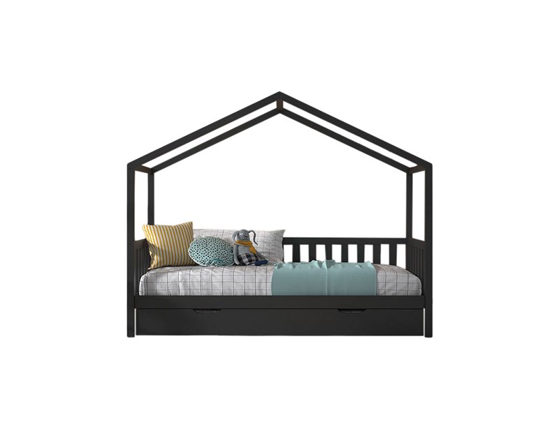 Chambres complètes-Combinaison de chambre d'enfant Dallas anthracite-Vipack-mailleux-0