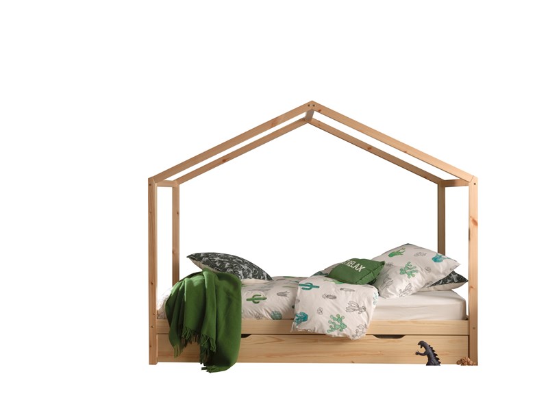 Chambres complètes-Combinaison de chambre d'enfant Dallas bois naturel-Vipack-mailleux-0