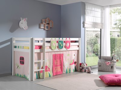 Chambres complètes-Cette PINO-combinaison se compose des éléments suivants  PINO lit compact blan-1