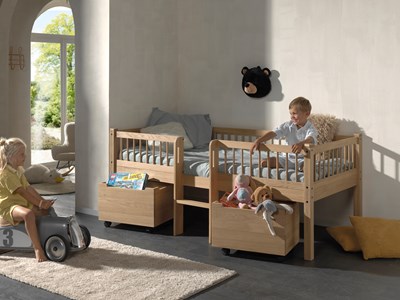 Chambres complètes-Combinaison de chambre d'enfant Forrest Oak chêne-Vipack-mailleux-5