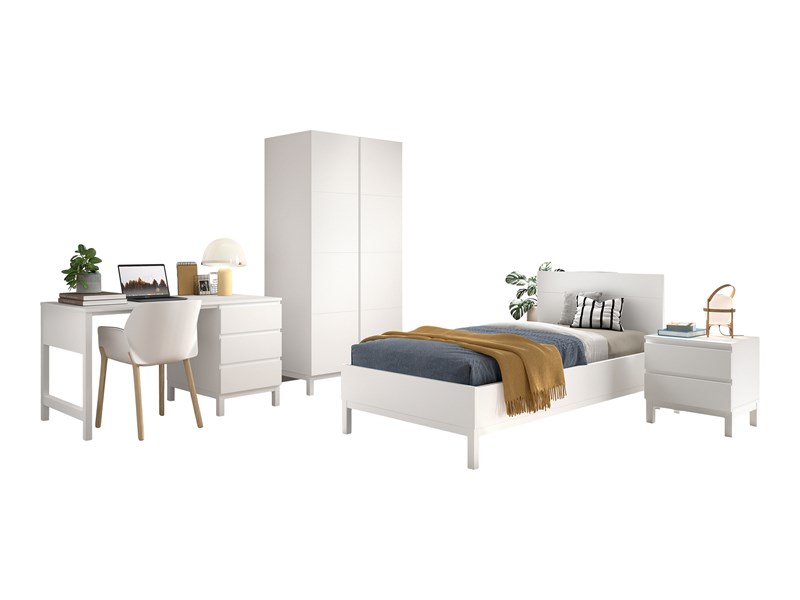 Chambres complètes-Combinaison de chambre d'enfant Eva 4-blanc-Vipack-mailleux-0