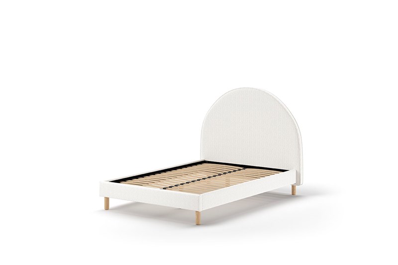 Lit enfant-MOON LIT 140 x 200 cm BOUCLÉ BLANC-Vipack-mailleux-0