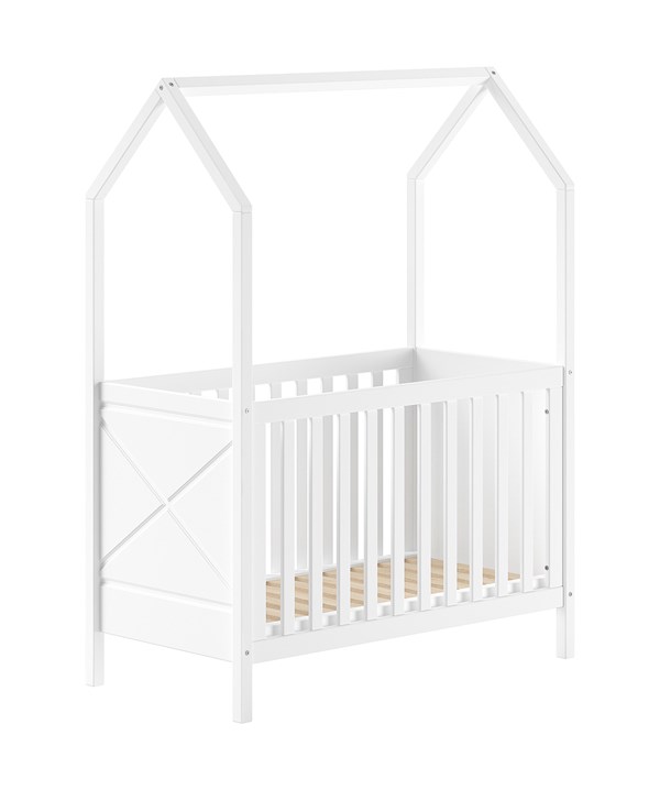 Lit bébé-SCOTT LIT BÉBÉ 60 x 120 cm BLANC-Vipack-mailleux-0